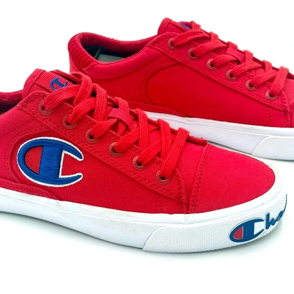 Champion Life™ Fringe Lo Canvas Scarlet Red Sneakers CP100553M Youth 6 NWOT - Picture 3 of 12